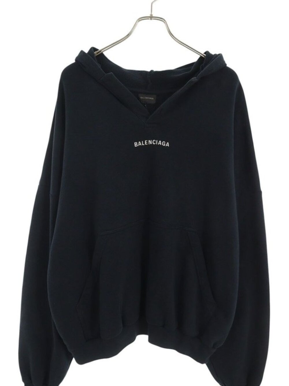 Balenciaga Logo Embroidery Polo Pullover Hoodie XS